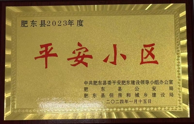 肥東縣2023年度平安小區